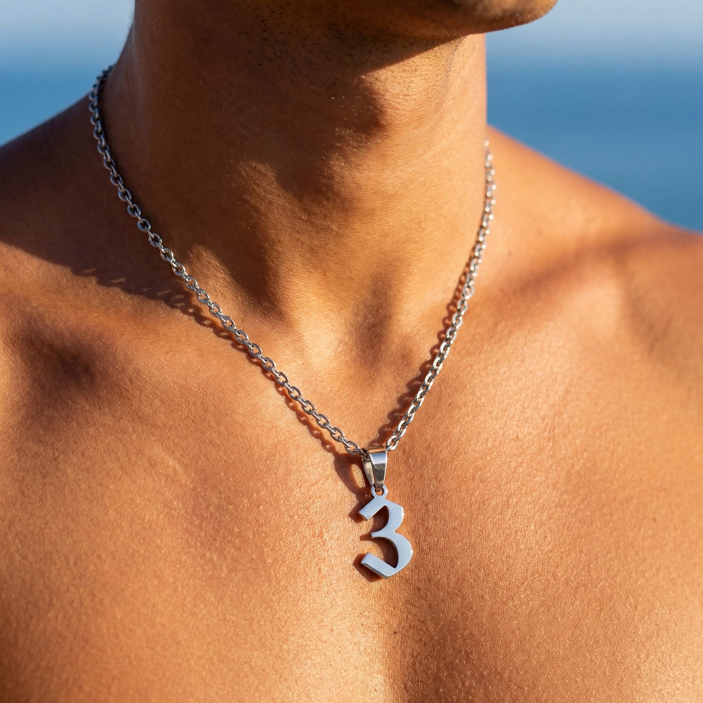PERSONALISIERTE EDELSTAHL "NUMBER" KETTE - ICERAIN JEWELRY