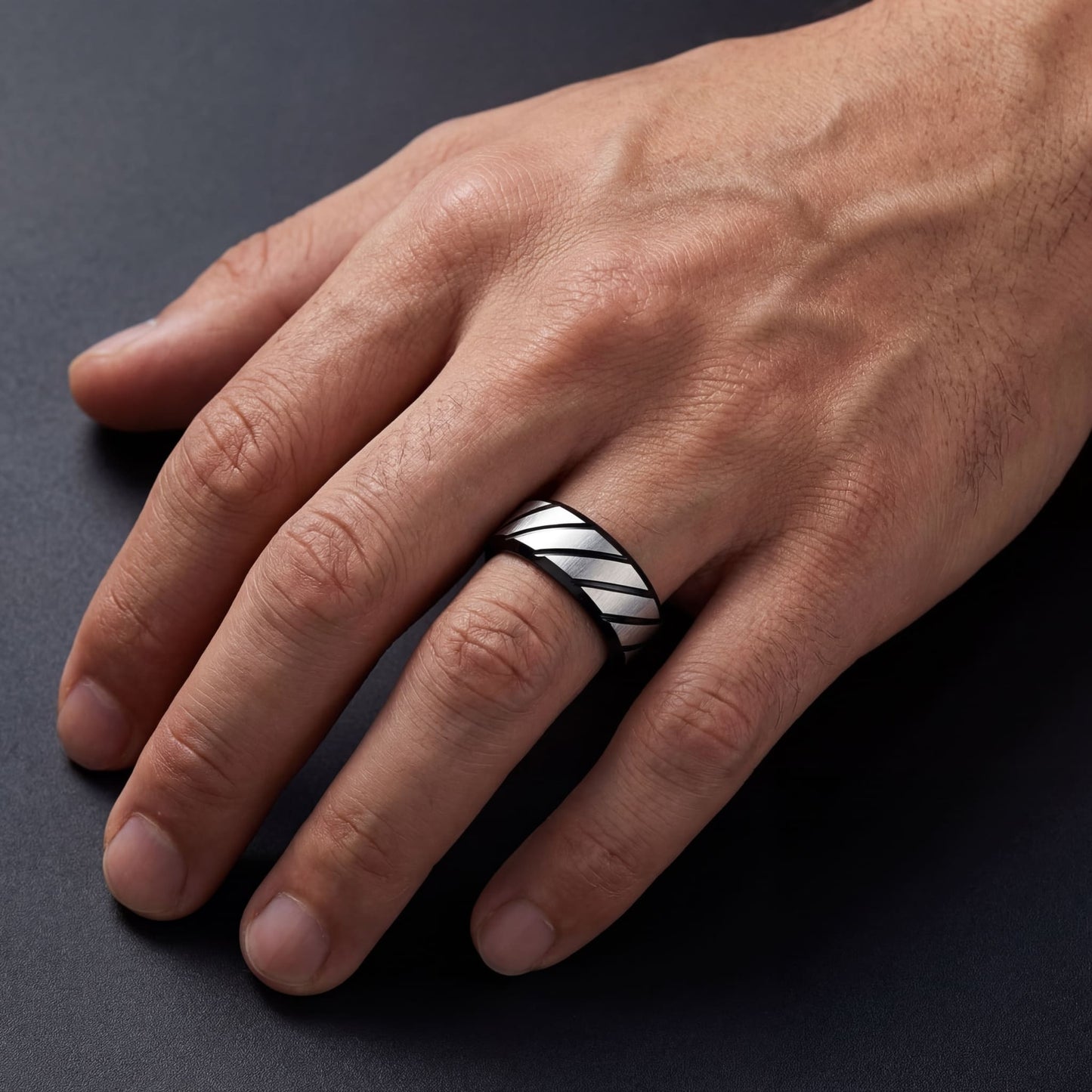 EDELSTAHL "WURSAL" RING - ICERAIN JEWELRY