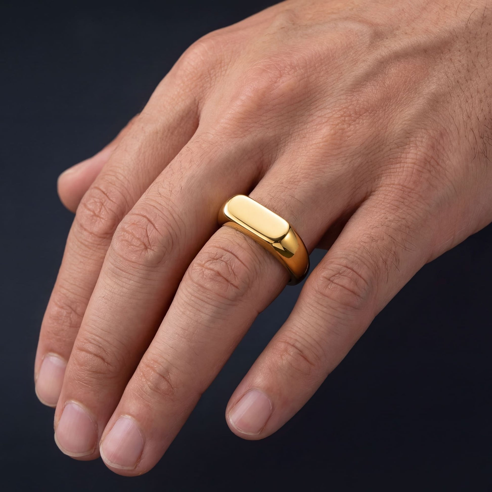 EDELSTAHL "GOLD ELSA" RING - ICERAIN JEWELRY