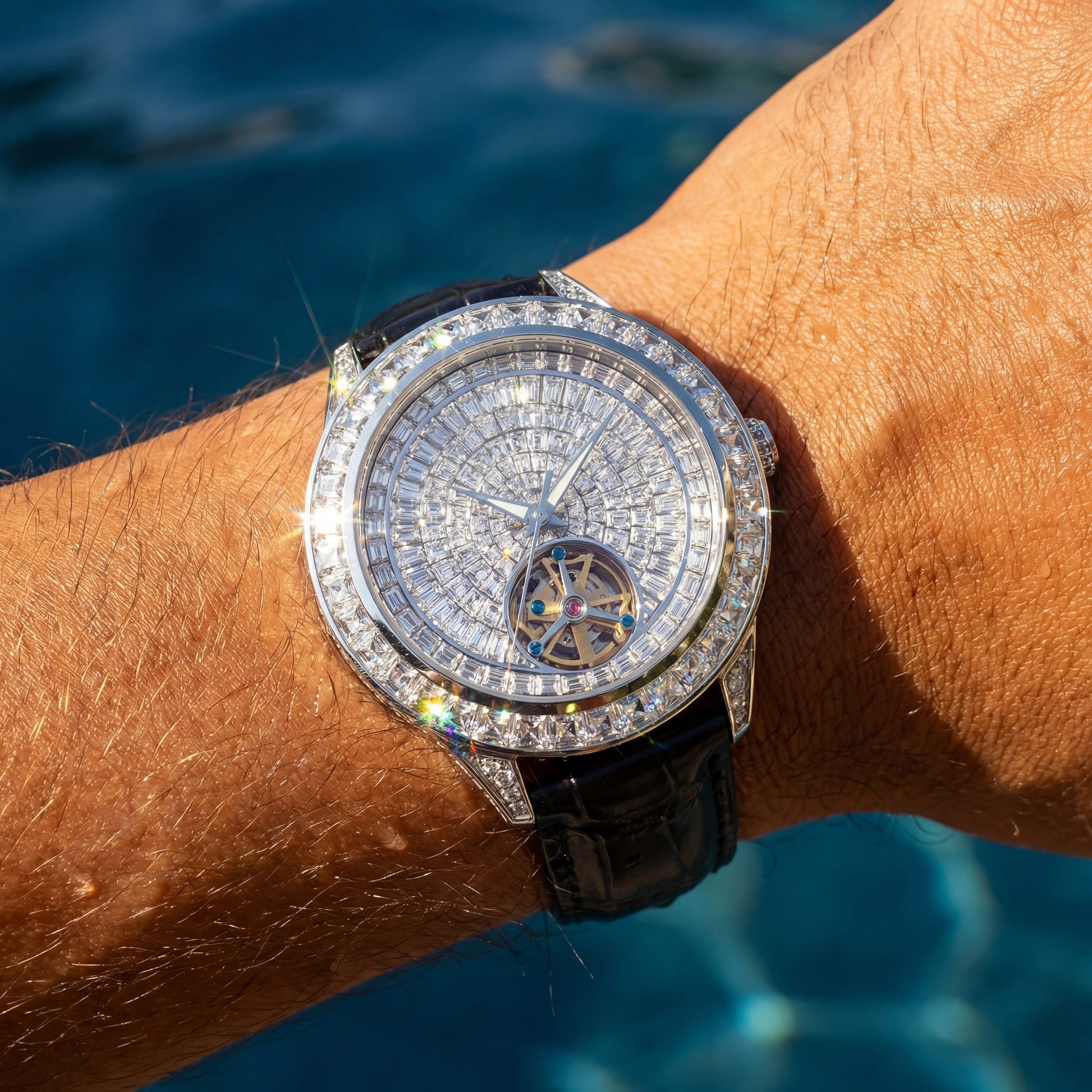 ICED OUT AUTOMATIK "FACE" UHR - ICERAIN JEWELRY