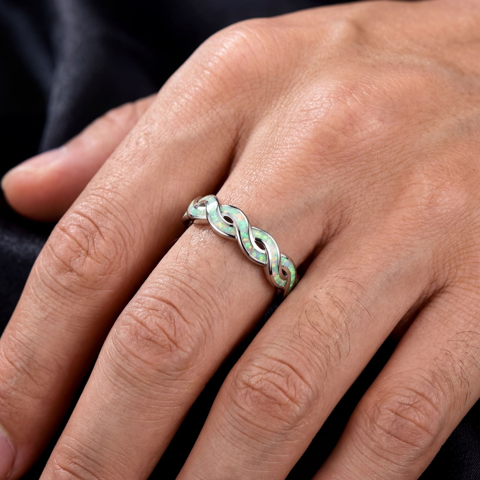 ICED OUT "WHITE INFINITY" RING - ICERAIN JEWELRY