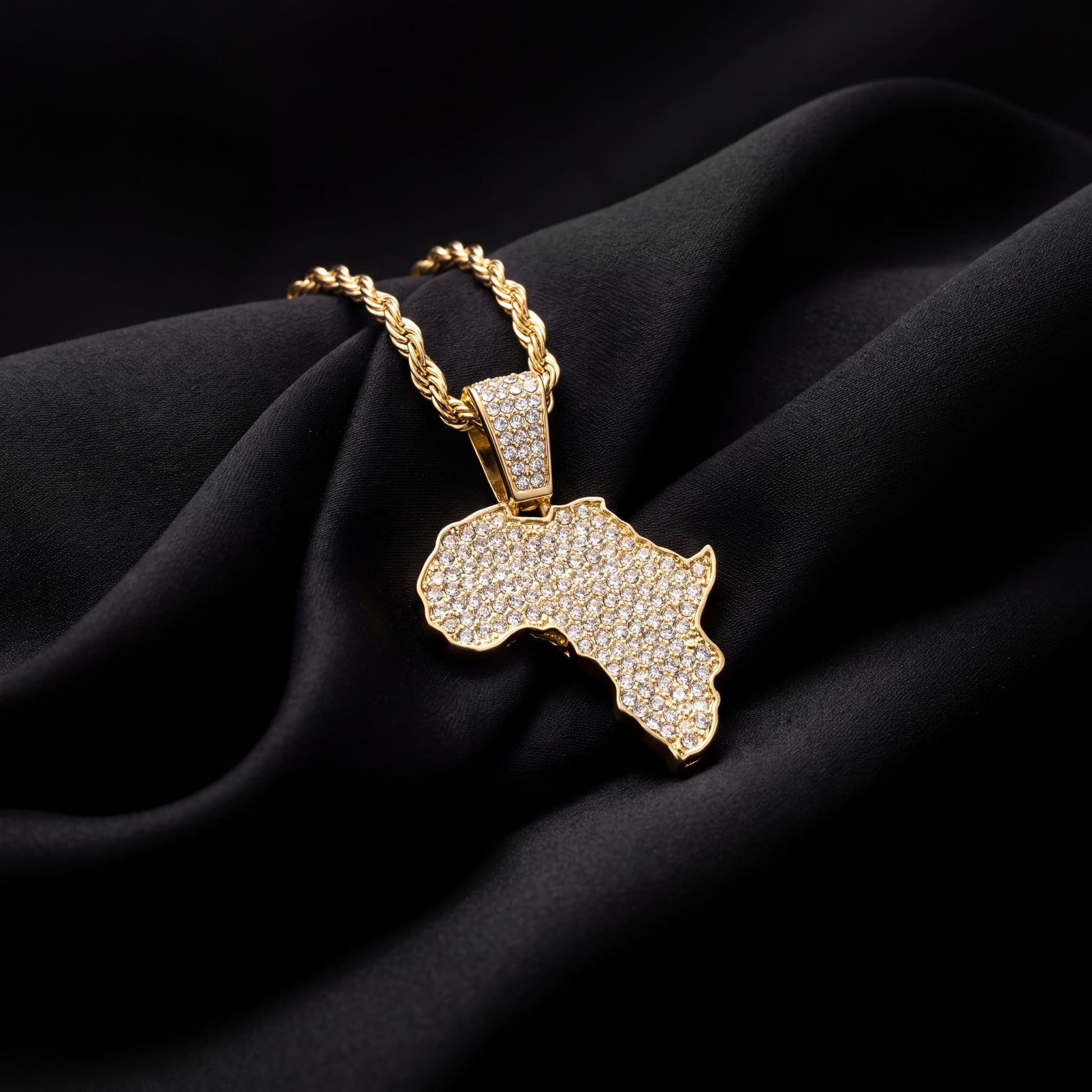ICED OUT "AFRICA" LÄNDERKETTE - ICERAIN JEWELRY