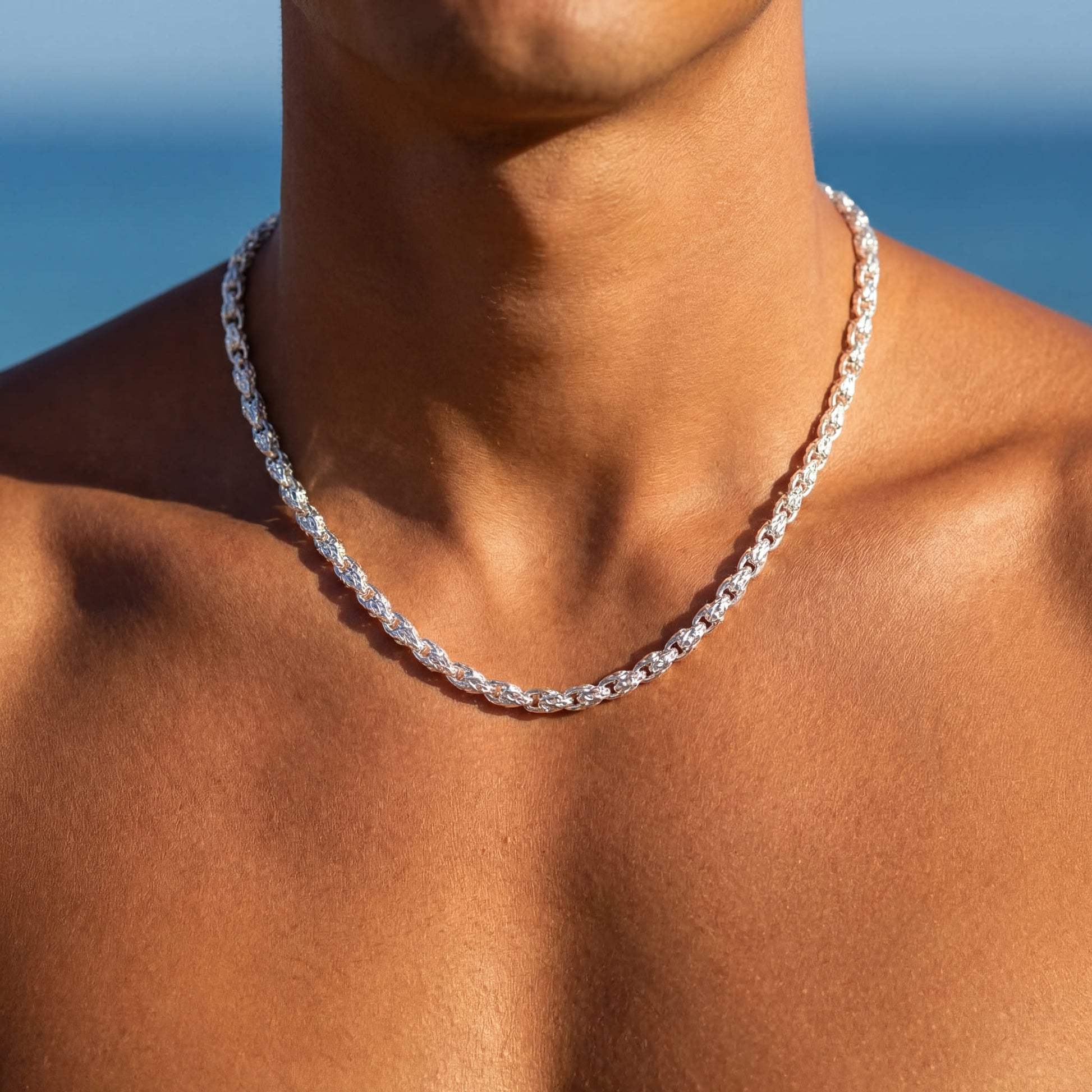 925S SILVER 5MM "FAUCET" KETTE - ICERAIN JEWELRY