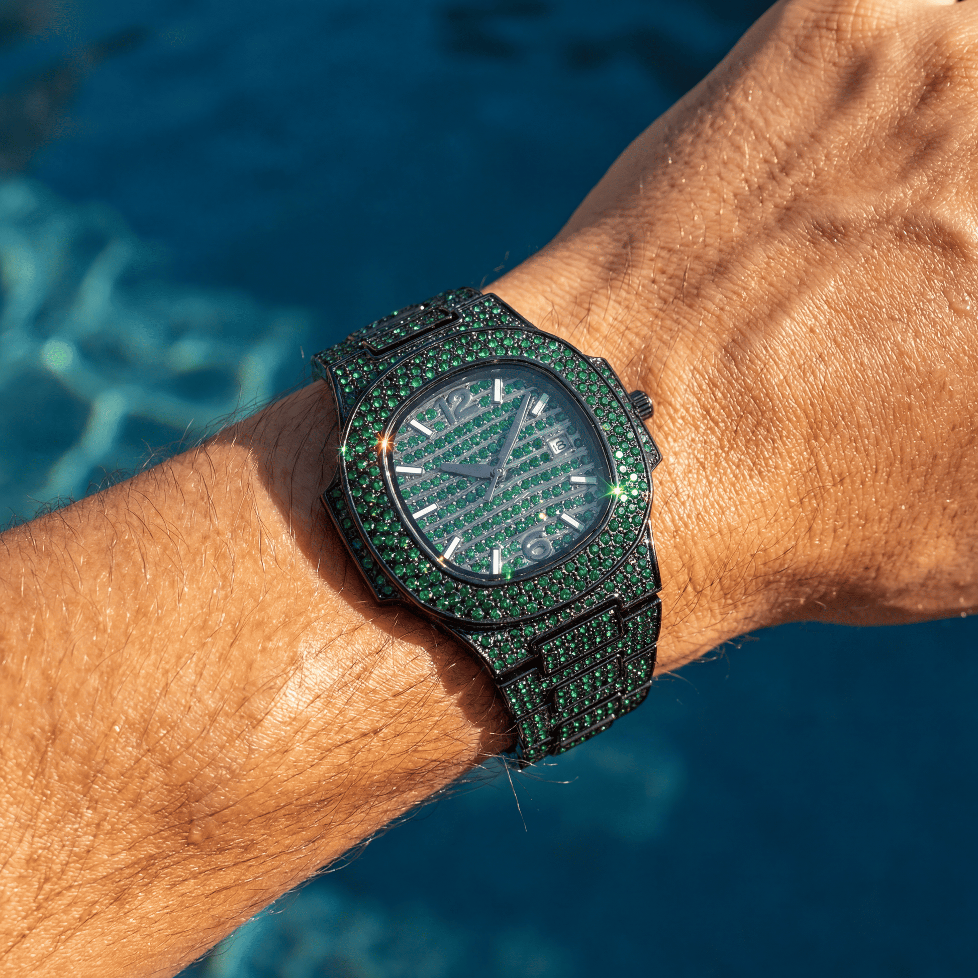 ICED OUT "SWAROXON" UHR - ICERAIN JEWELRY