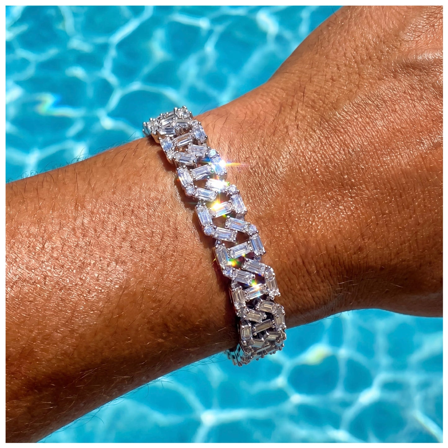ICED OUT 10MM "STEZZA CUBAN" ARMBAND - ICERAIN JEWELRY