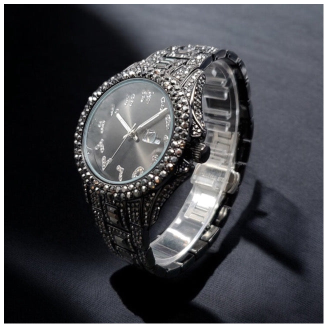 SALE | ICED OUT "BLACK ARABIC" UHR - ICERAIN JEWELRY