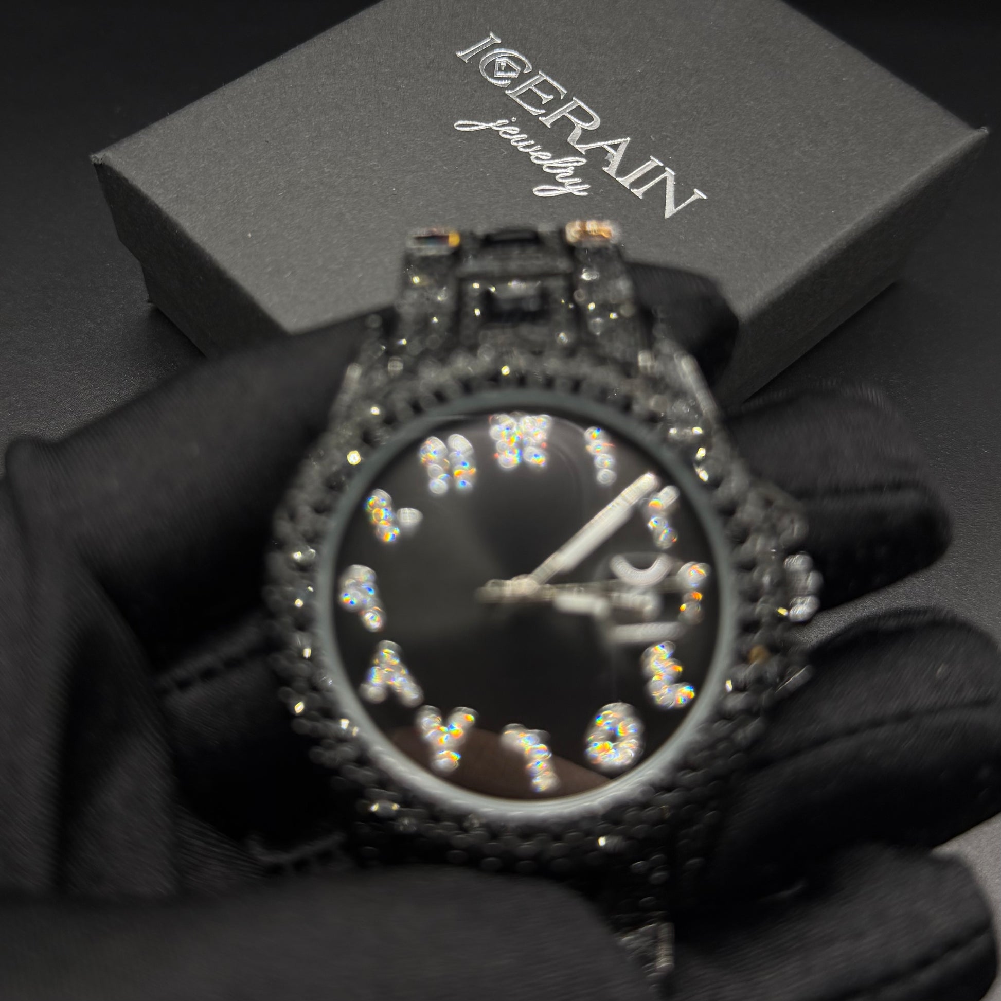 SALE | ICED OUT "BLACK ARABIC" UHR - ICERAIN JEWELRY