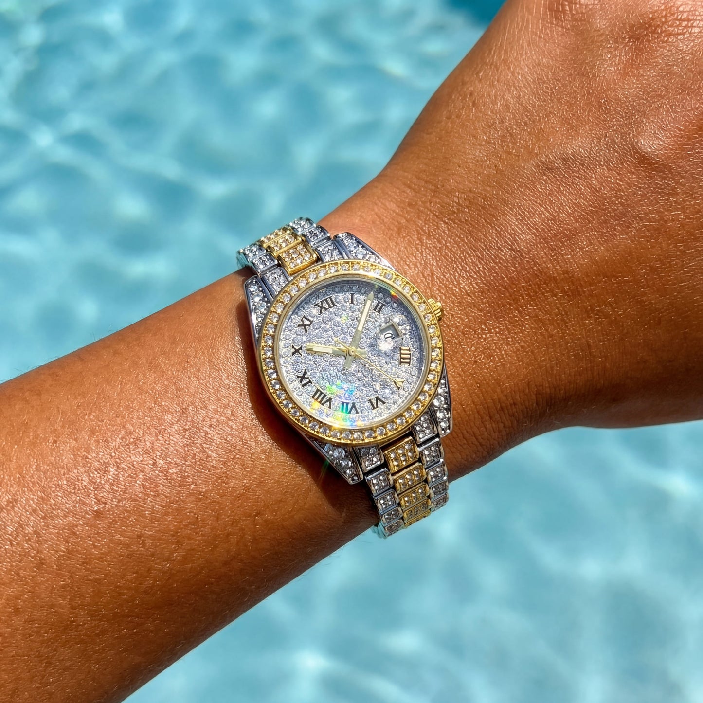 ICED OUT "DRESSOLO" UHR - ICERAIN JEWELRY