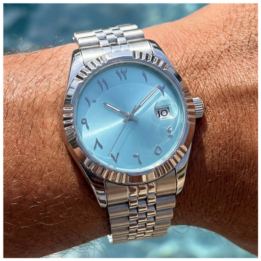 EDELSTAHL AUTOMATIK "ARABIC" UHR - ICERAIN JEWELRY