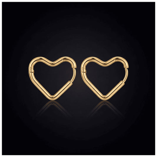 EDELSTAHL "HEART V3" OHRRINGE - ICERAIN JEWELRY