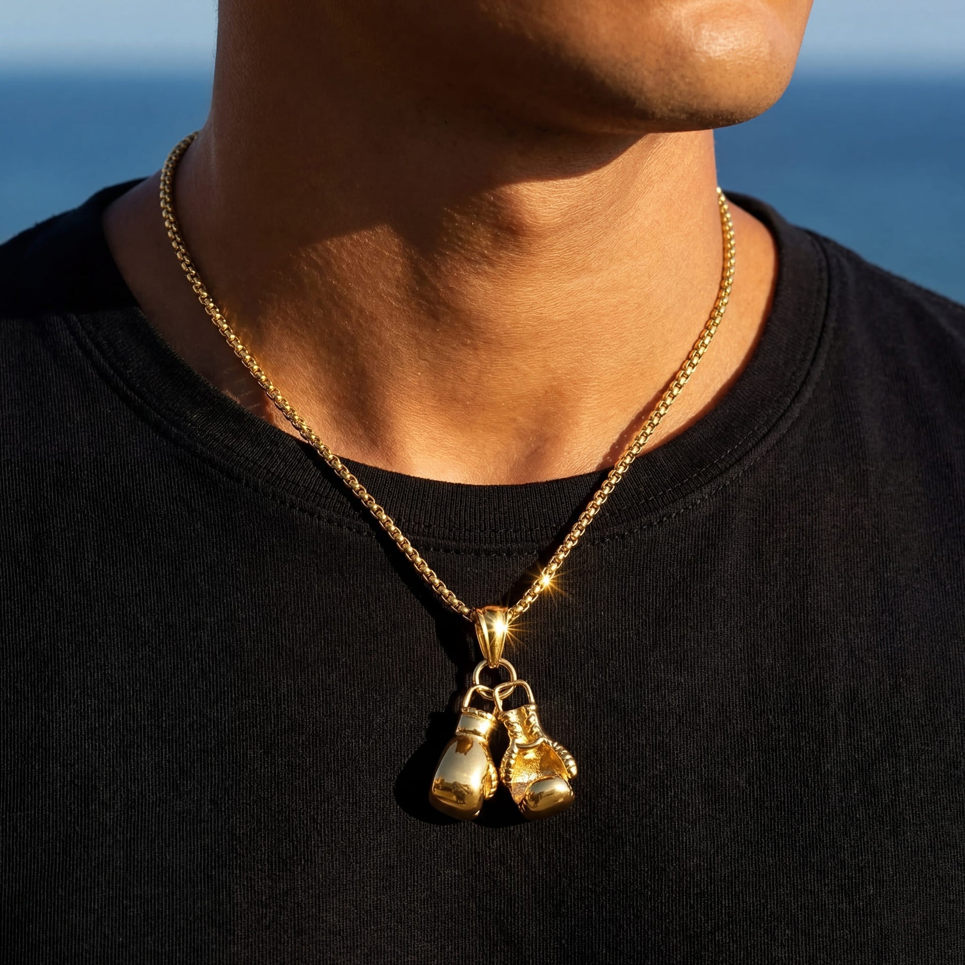 EDELSTAHL "BOXING GLOVE" KETTE - ICERAIN JEWELRY