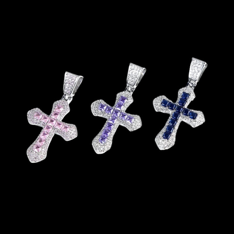 Luxus Iced Out "Cross" Kette