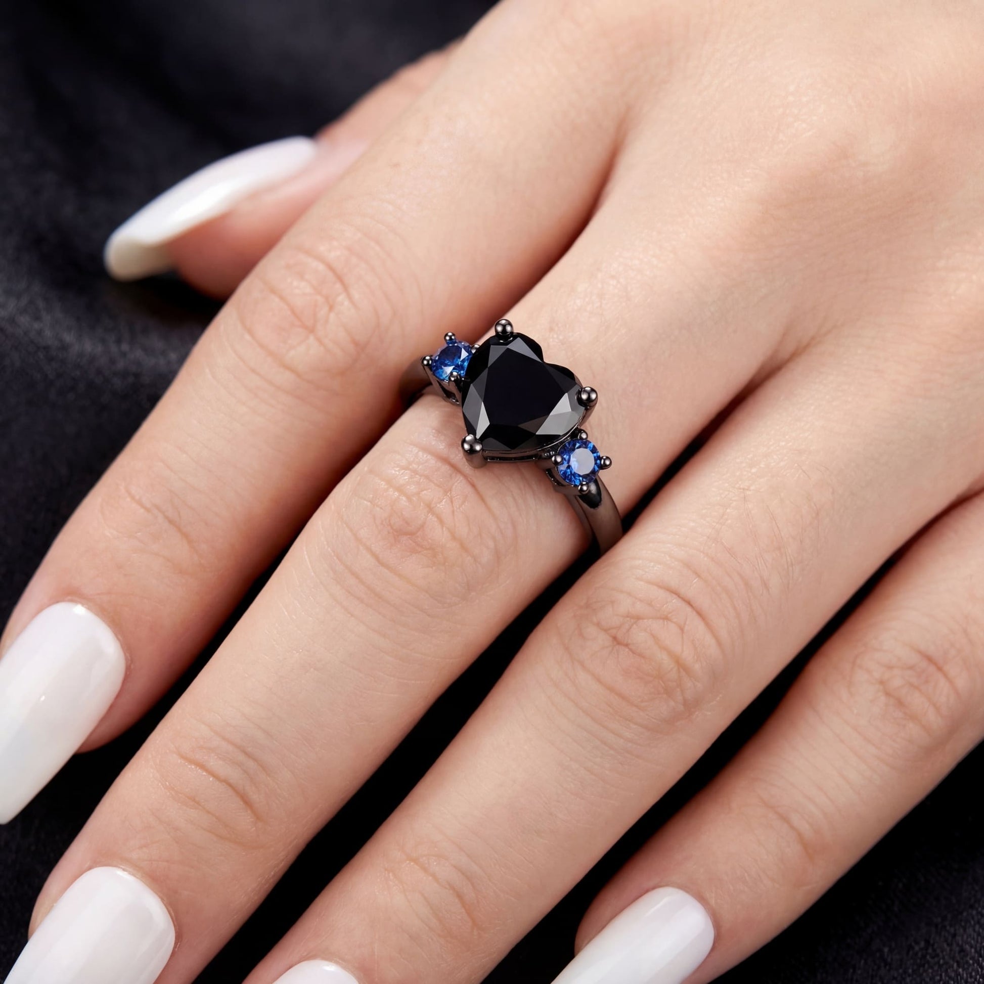ICED OUT "BLACK LOVE" RING - ICERAIN JEWELRY
