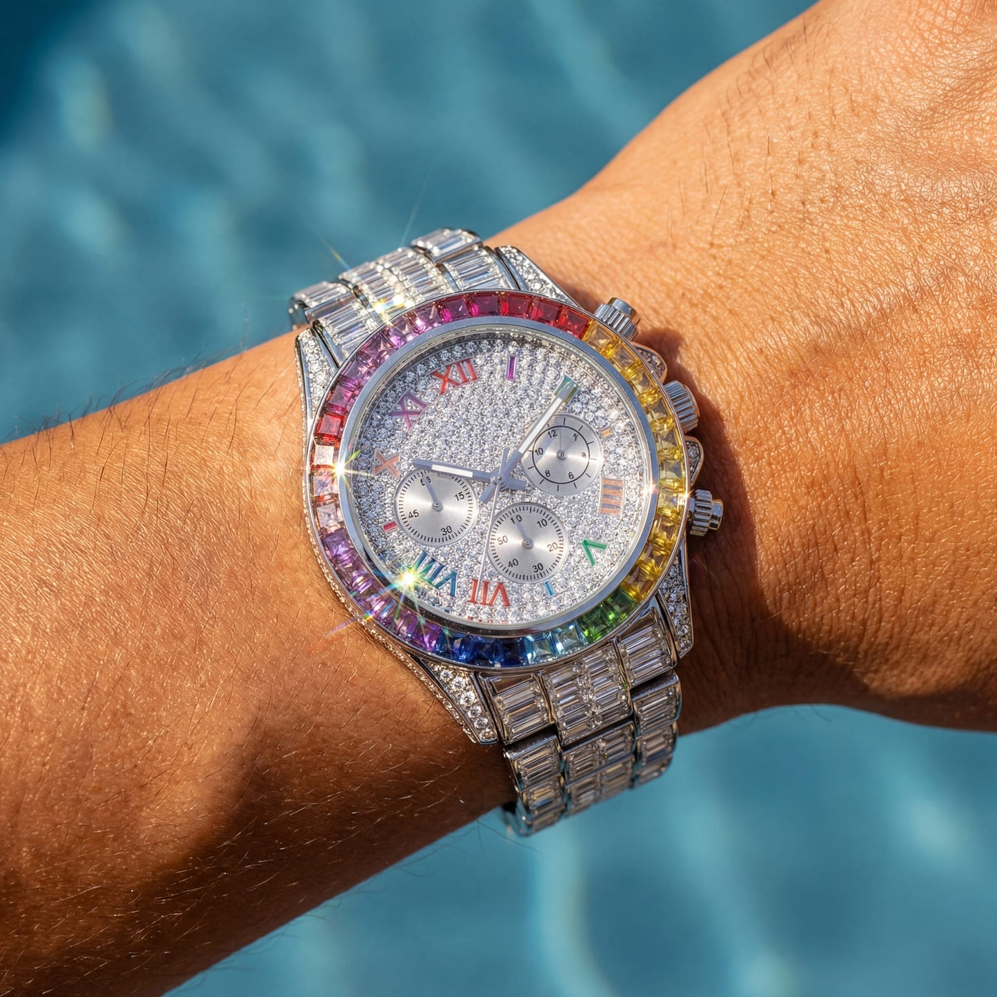 ICED OUT "MOSAIC V2" UHR - ICERAIN JEWELRY