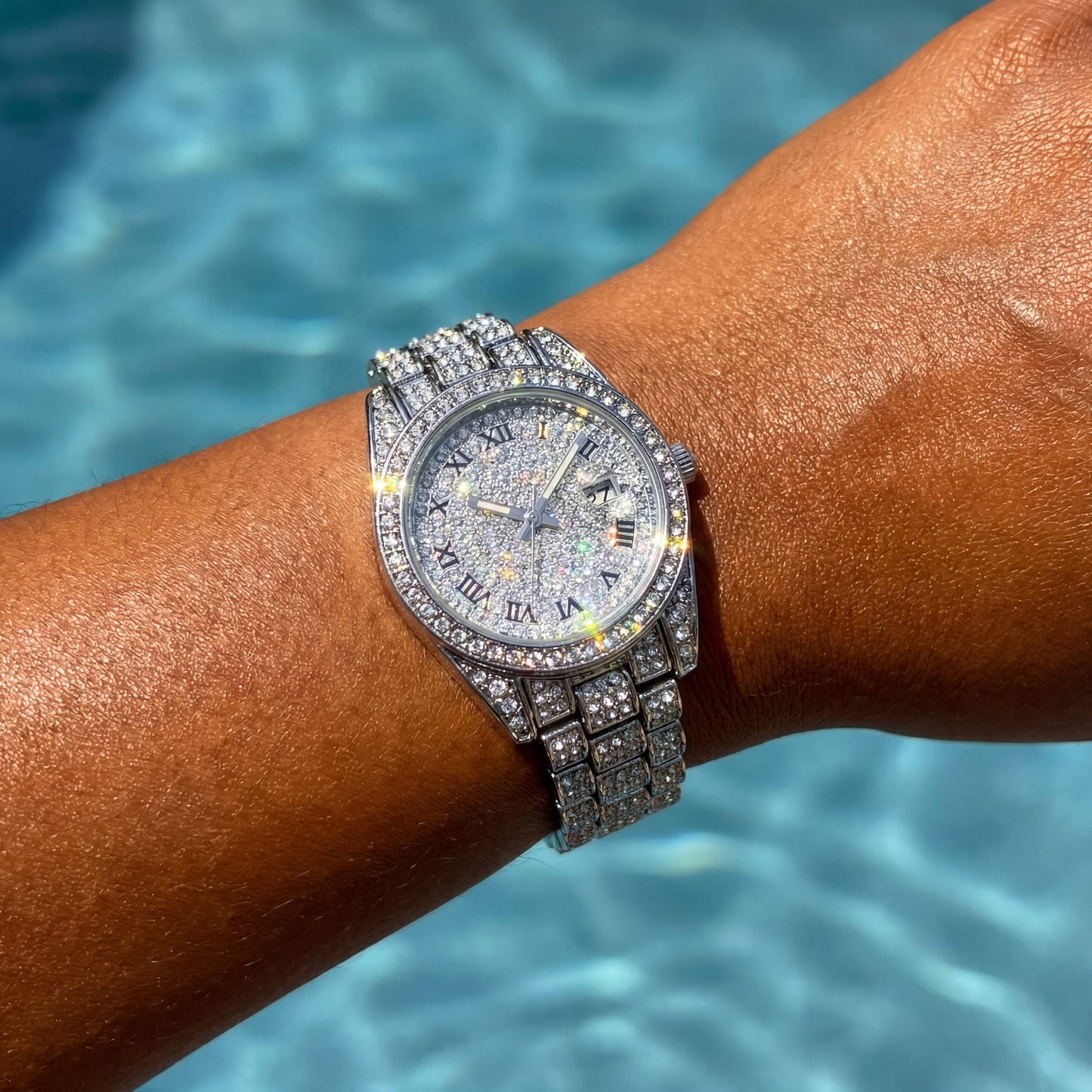 ICED OUT "DRESSOLO" UHR - ICERAIN JEWELRY