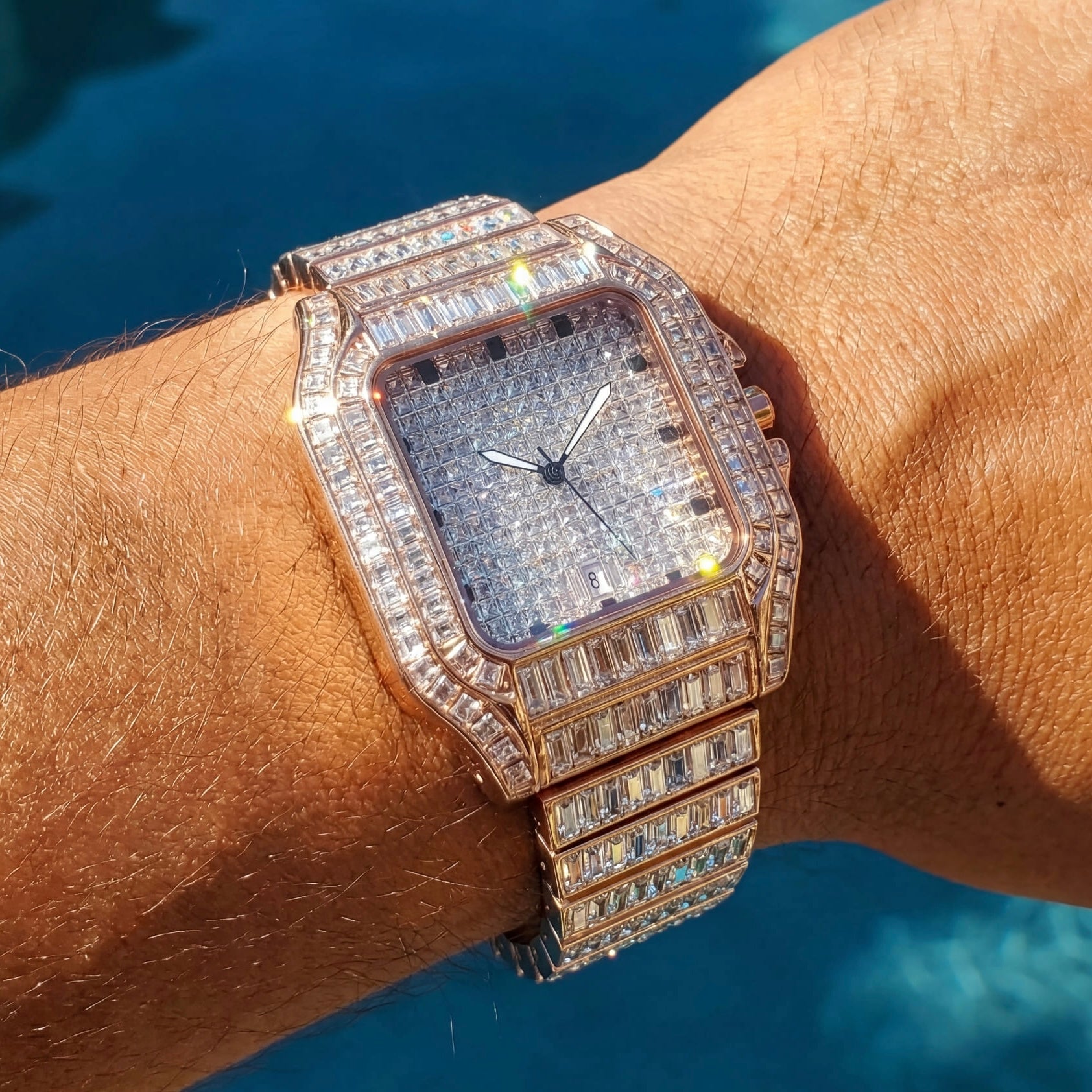 ICED OUT "SHACH" UHR - ICERAIN JEWELRY