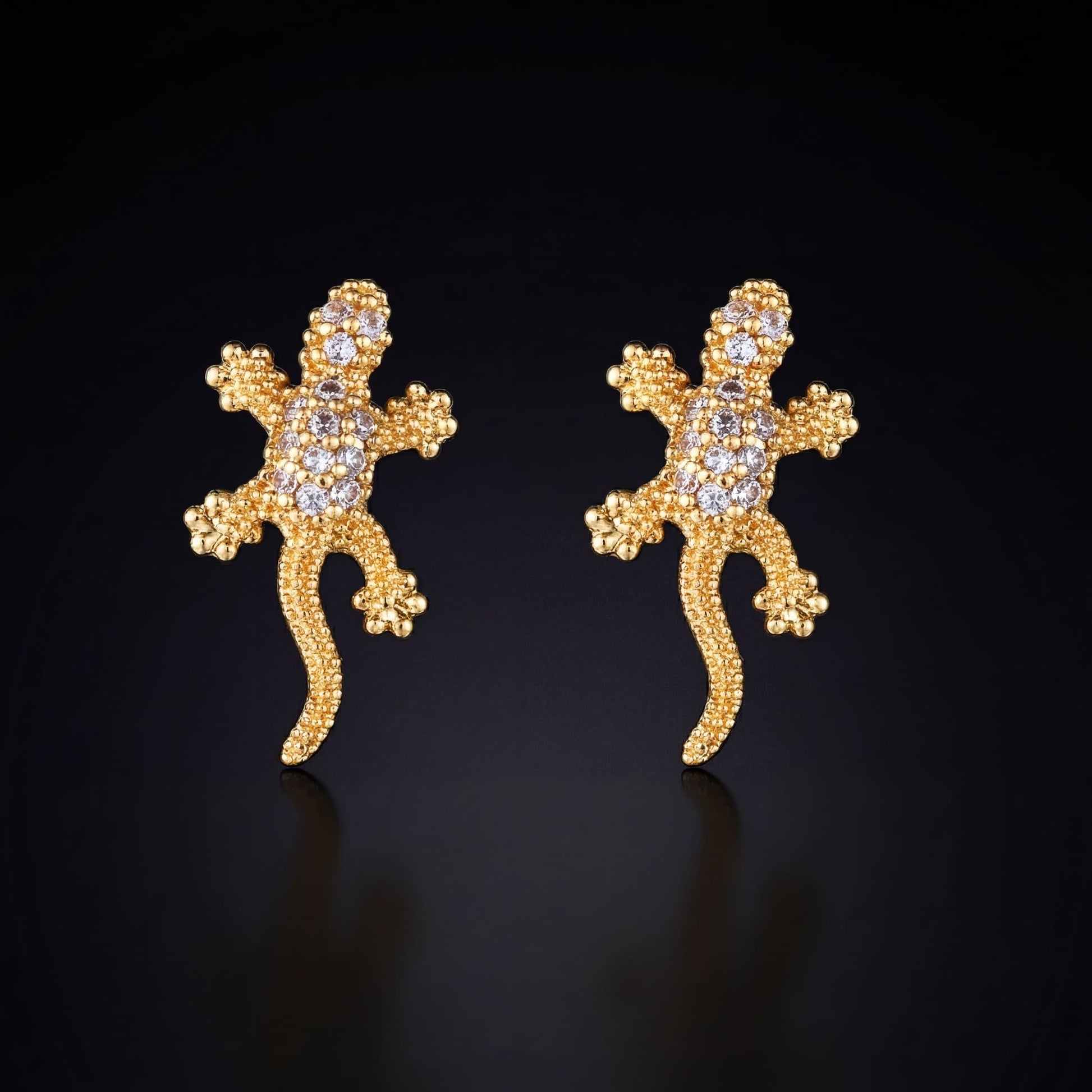 ICED OUT "LIZARD" OHRRINGE - ICERAIN JEWELRY