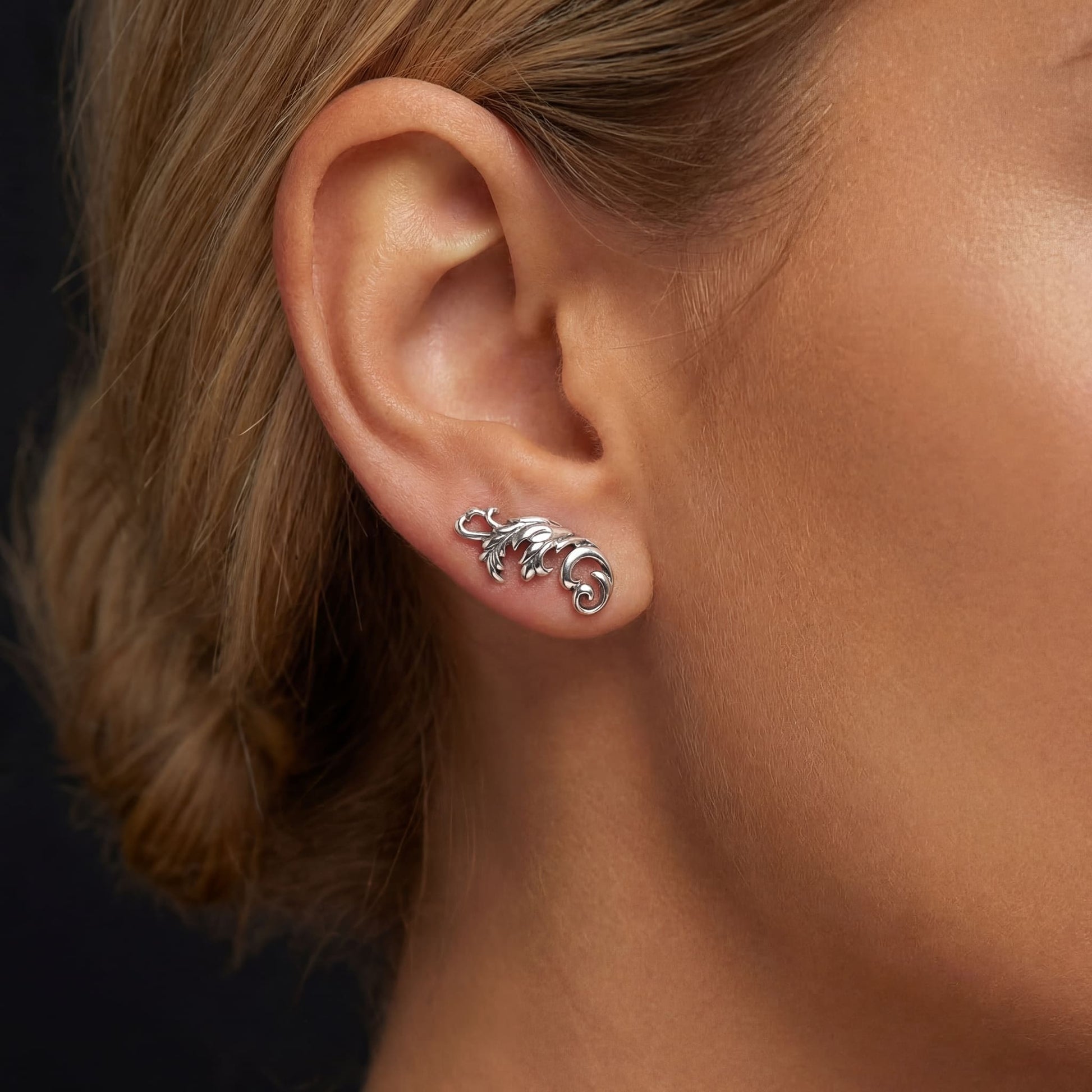 925S SILVER "TRAIBLE" OHRRINGE - ICERAIN JEWELRY