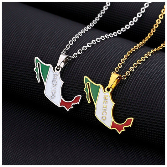 EDELSTAHL "MEXICO" LÄNDERKETTE - ICERAIN JEWELRY
