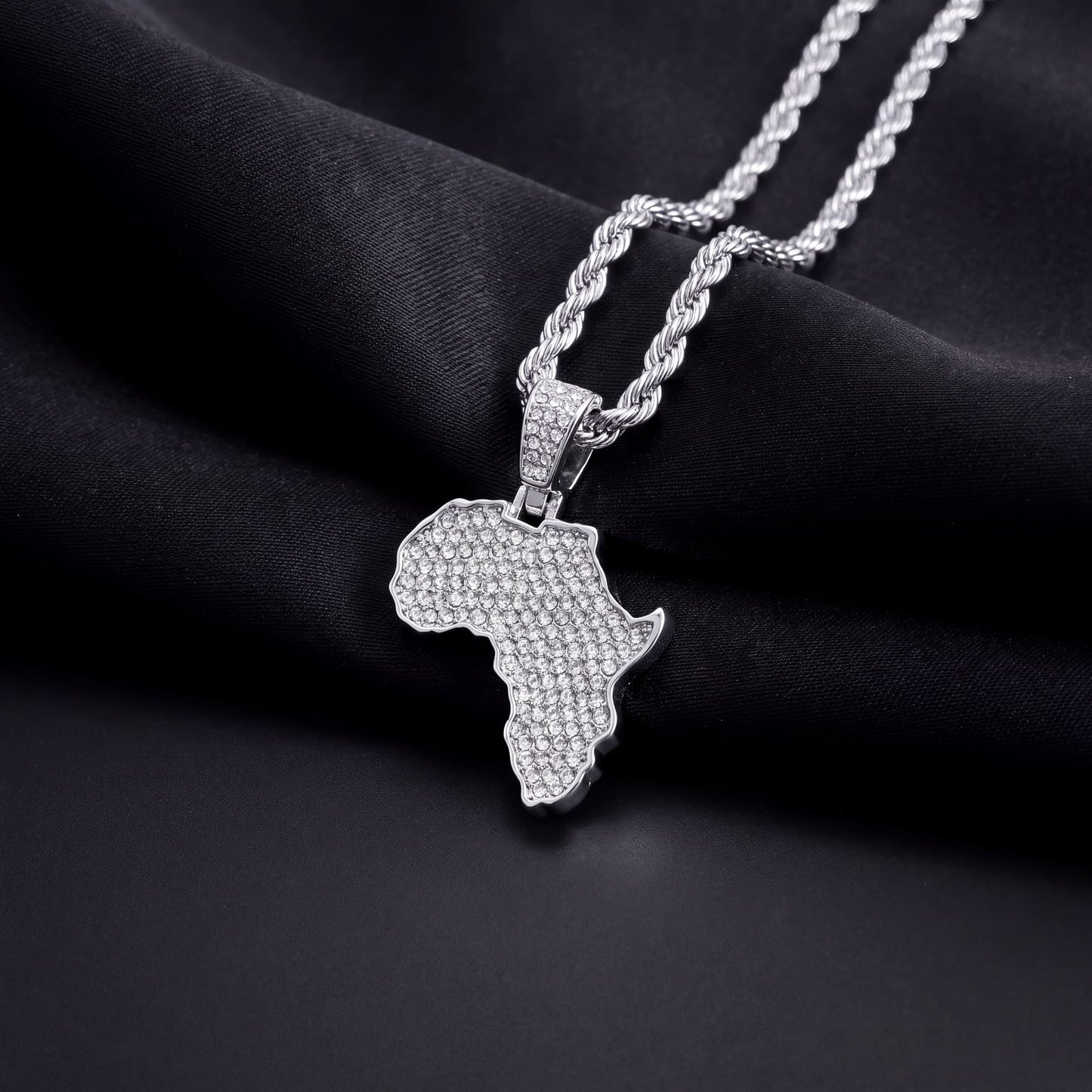 ICED OUT "AFRICA" LÄNDERKETTE - ICERAIN JEWELRY