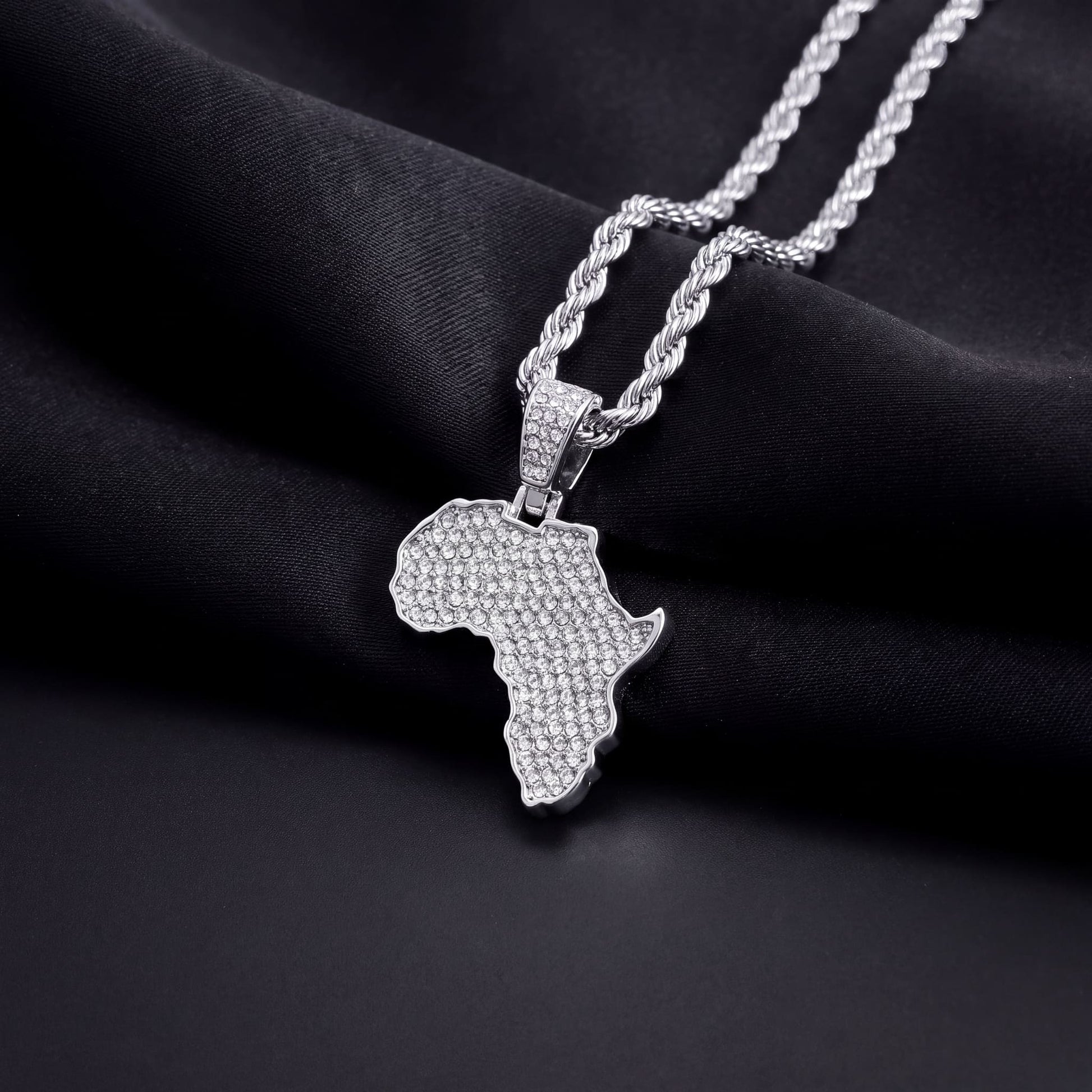 ICED OUT "AFRICA" LÄNDERKETTE - ICERAIN JEWELRY