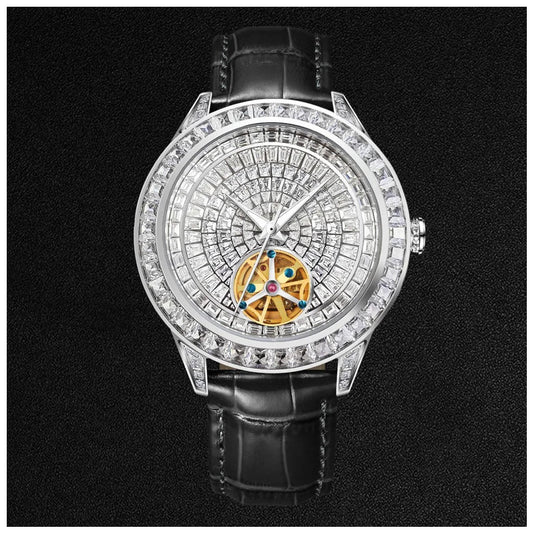 ICED OUT AUTOMATIK "FACE" UHR - ICERAIN JEWELRY