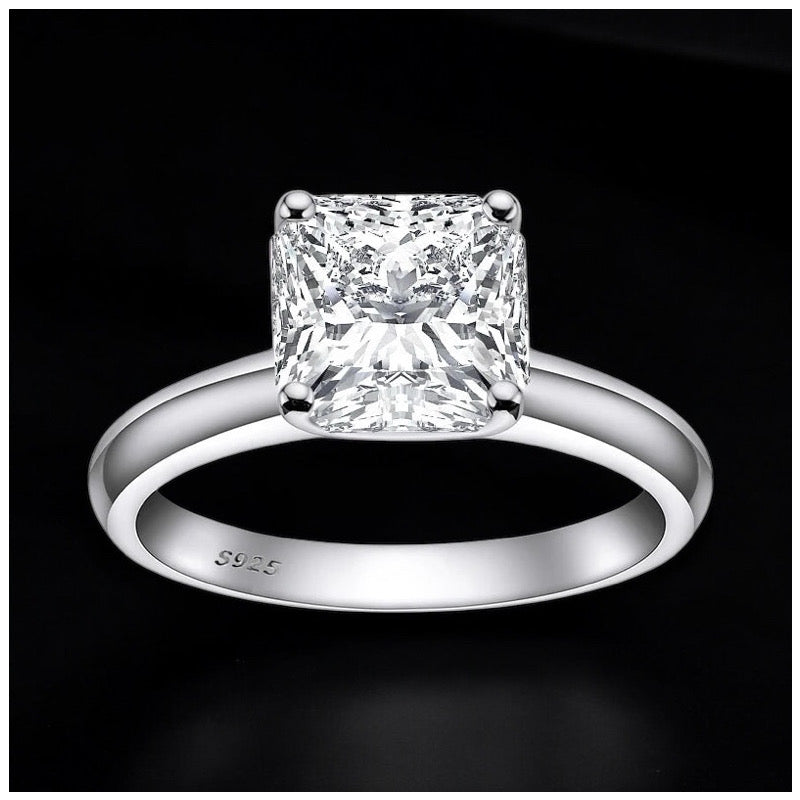 Luxus Iced Out Moissanite "Marry" Whitegold 925S Silver Ringe - ICERAIN JEWELRY