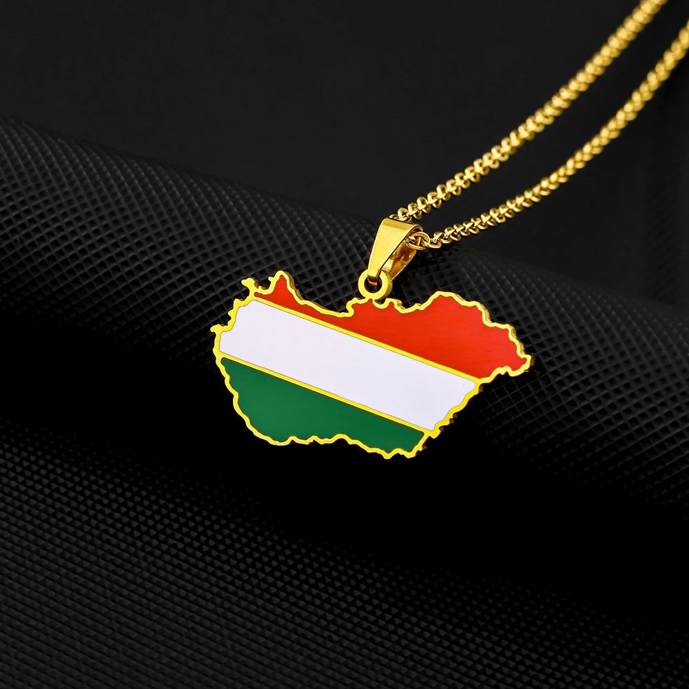 EDELSTAHL "HUNGARY" LÄNDERKETTE - ICERAIN JEWELRY