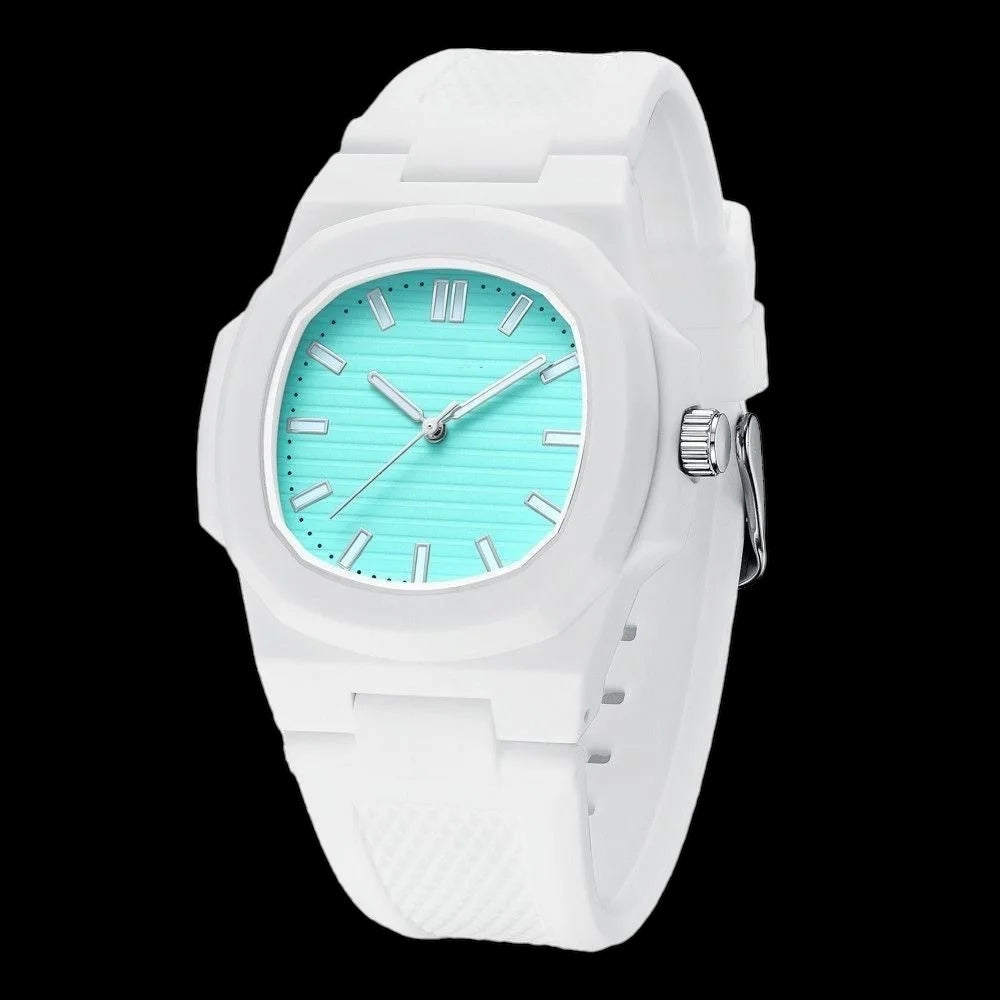 Luxus Designer Silikon "White Wrist" Uhr