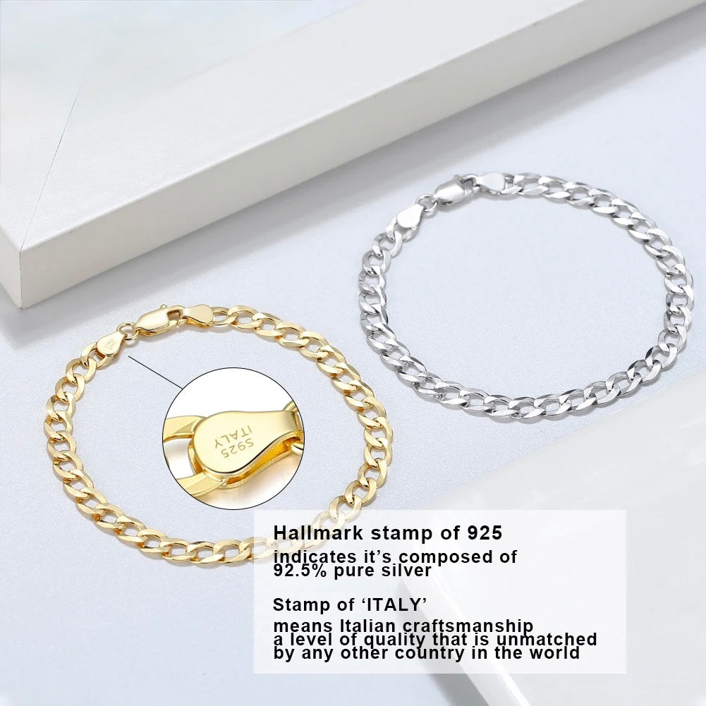 925S SILVER "CUBAN" ARMBAND [CLASSIC VERSION] - ICERAIN JEWELRY