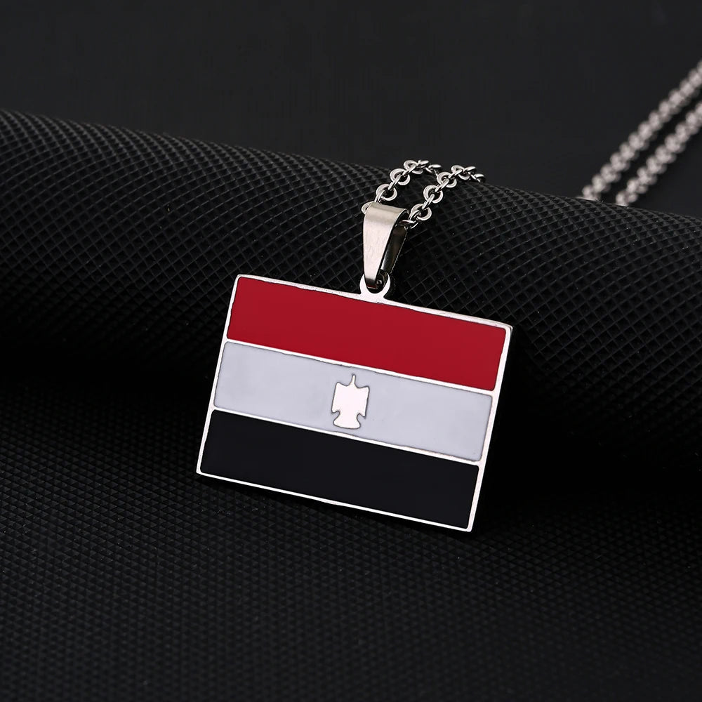 EDELSTAHL "EGYPT FLAG" LÄNDERKETTE - ICERAIN JEWELRY