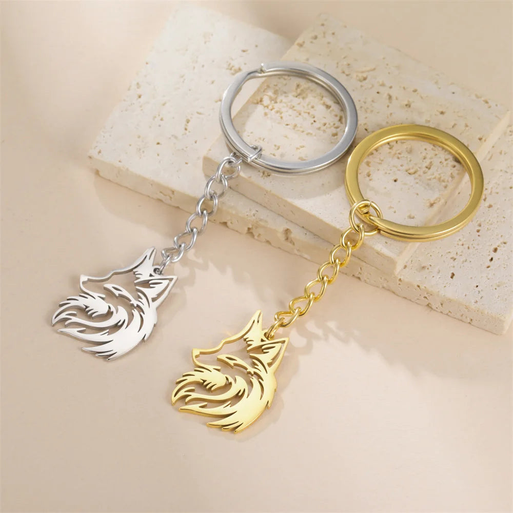 EDELSTAHL "FOX" SCHLÜSSELANHÄNGER - ICERAIN JEWELRY