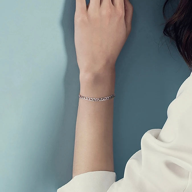 925S SILVER "CUBAN" ARMBAND [CLASSIC VERSION] - ICERAIN JEWELRY