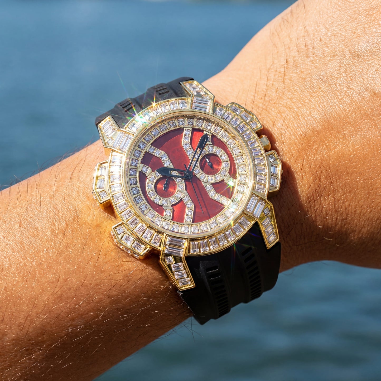 ICED OUT "SUNSTAR" UHR - ICERAIN JEWELRY