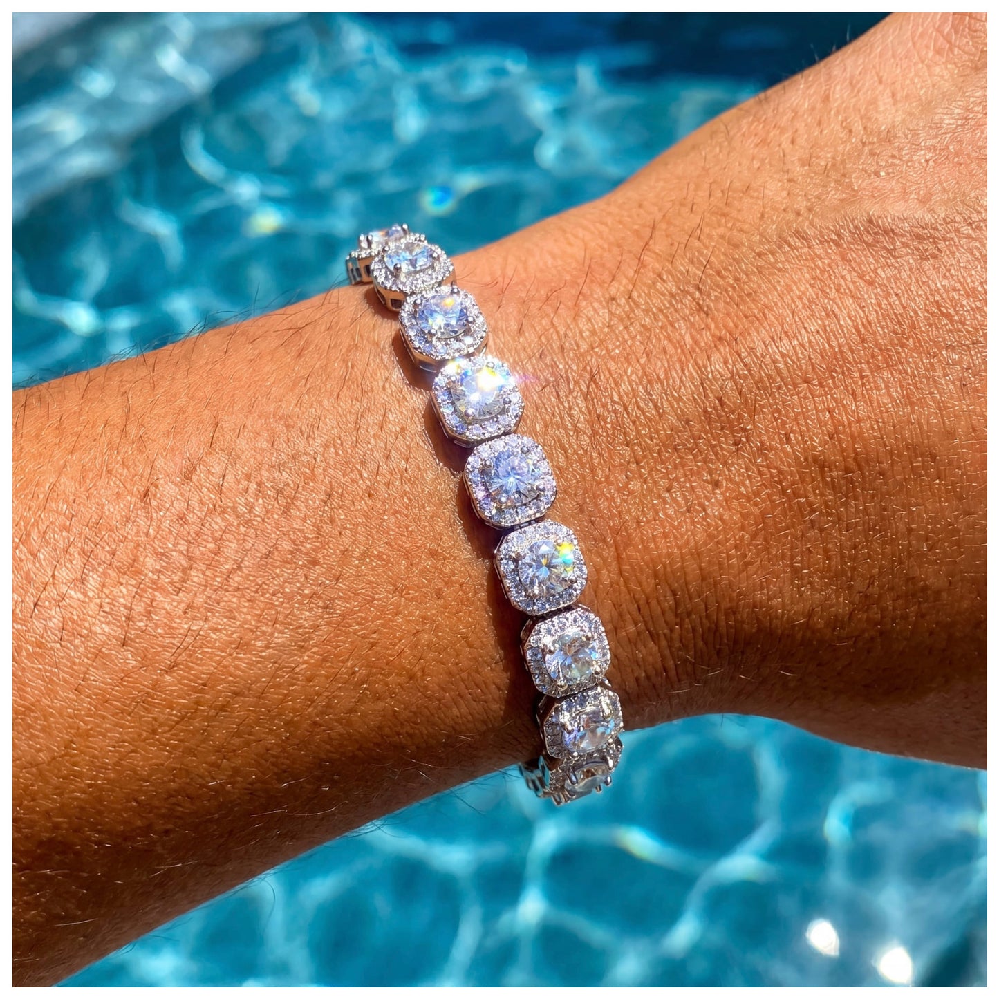 ICED OUT 8MM "CHARM" ARMBAND - ICERAIN JEWELRY