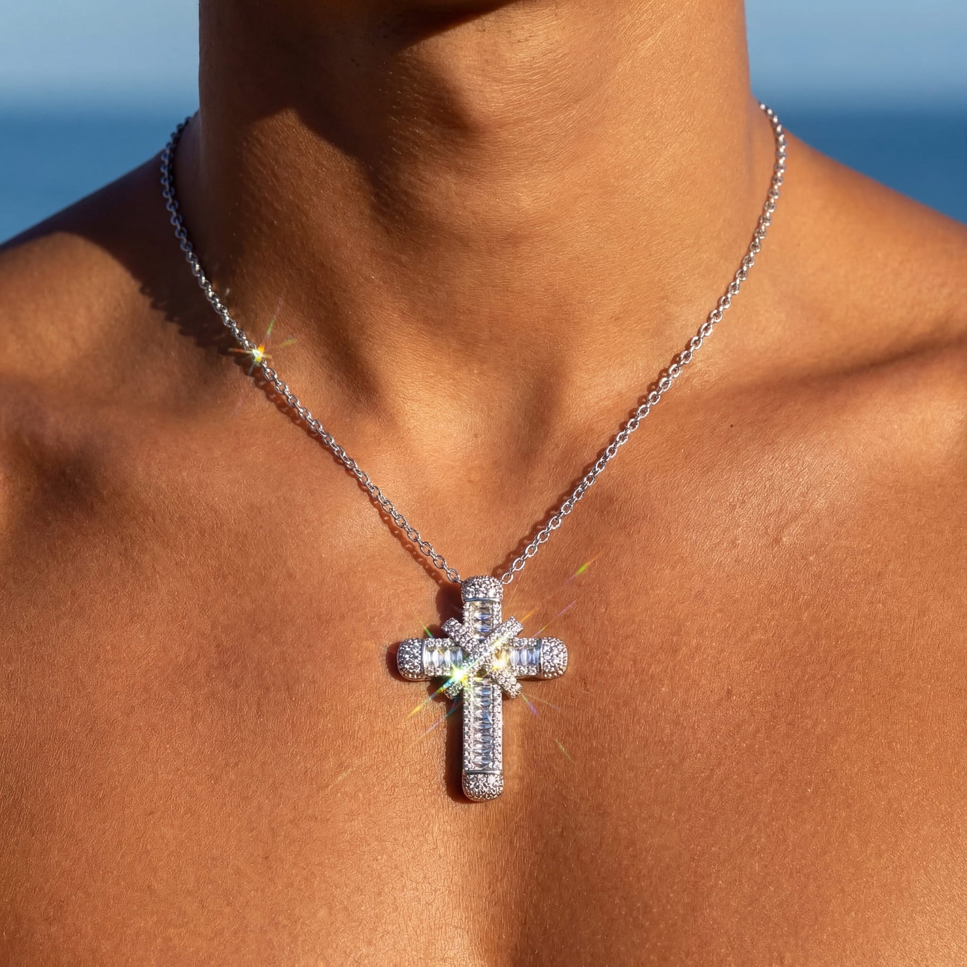ICED OUT "CROSS V4" KETTE - ICERAIN JEWELRY