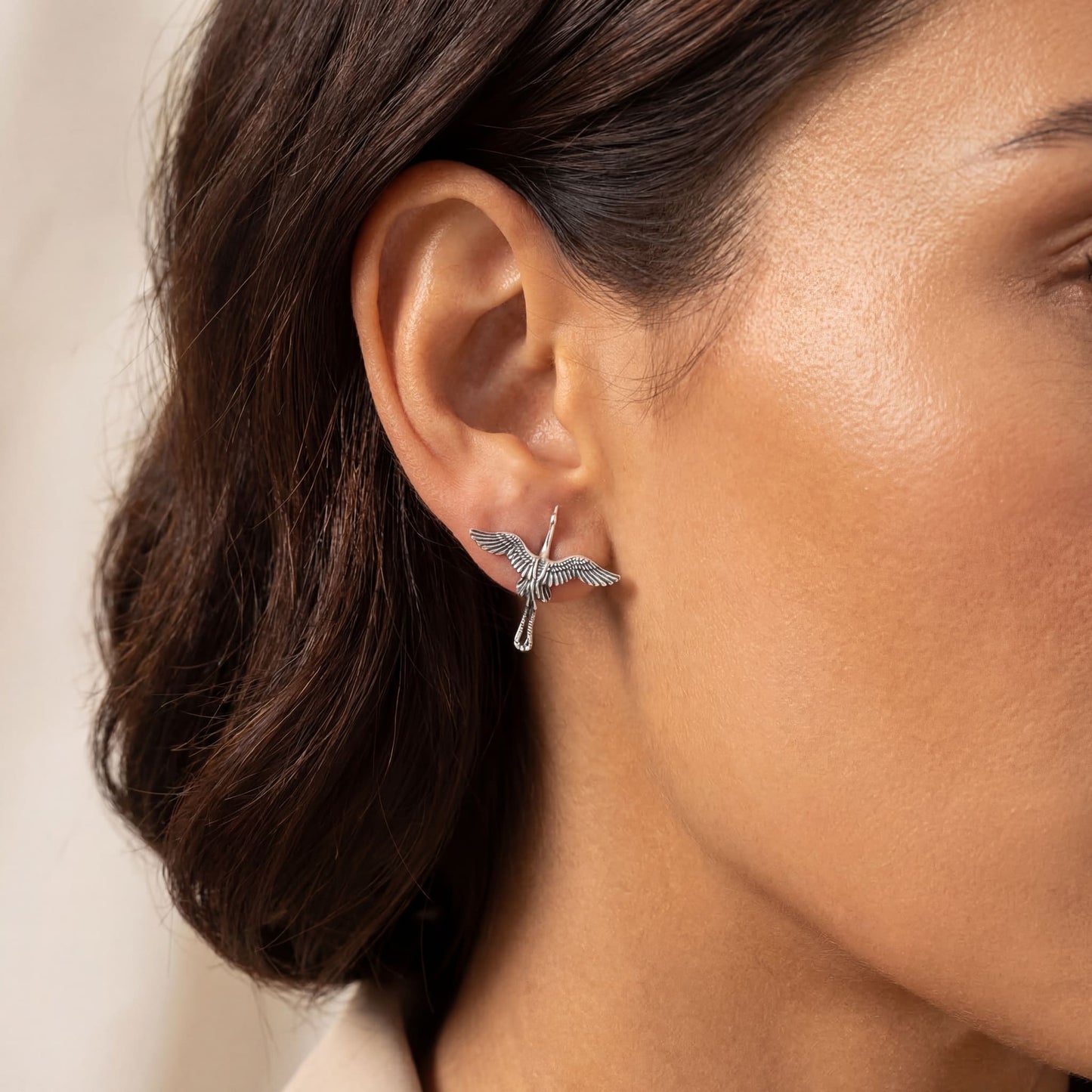 925S SILVER "EAGLE" OHRRINGE - ICERAIN JEWELRY