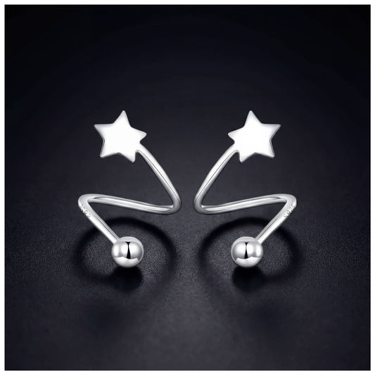 925S SILVER "SHOOTINGSTAR" OHRRINGE - ICERAIN JEWELRY