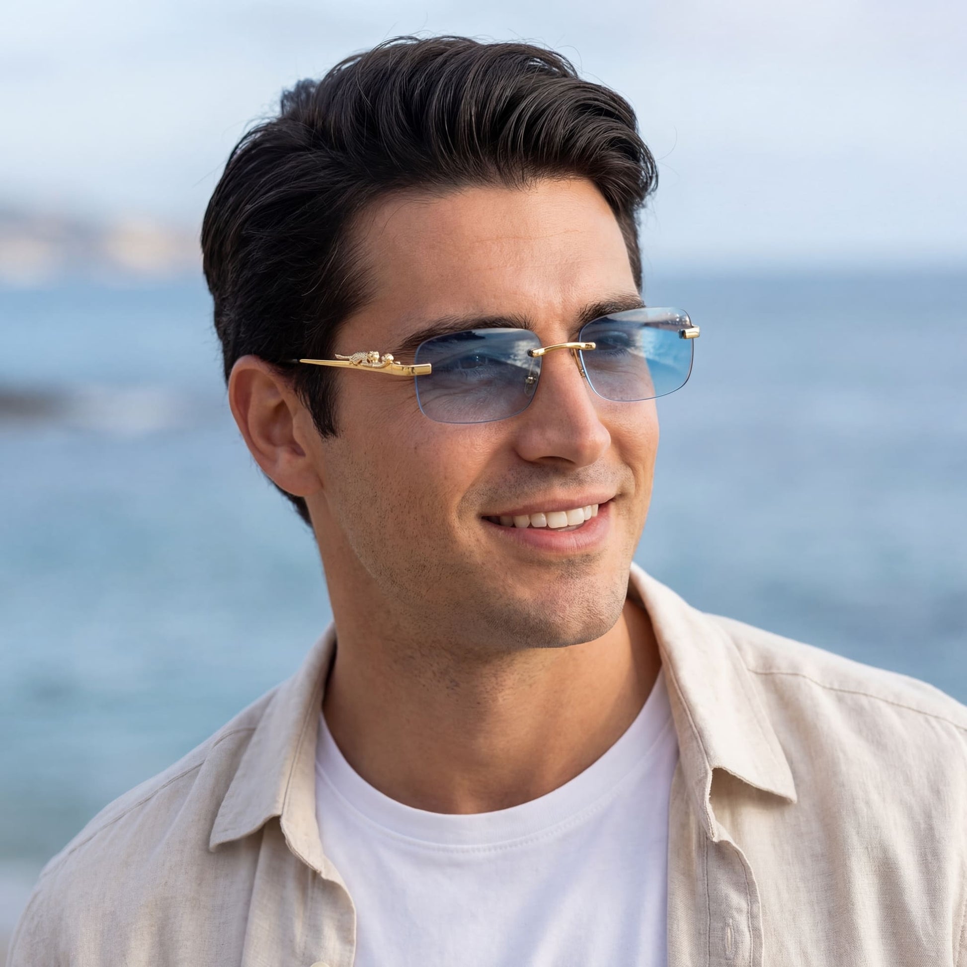 EDELSTAHL "LEOPARDO V2" SONNENBRILLE - ICERAIN JEWELRY
