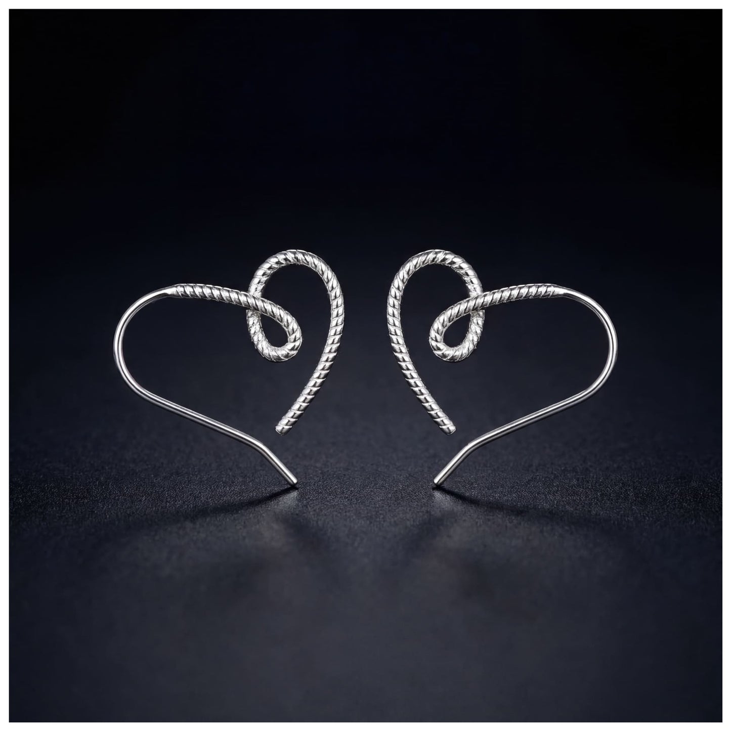 925S SILVER "HEART V2" OHRRINGE - ICERAIN JEWELRY