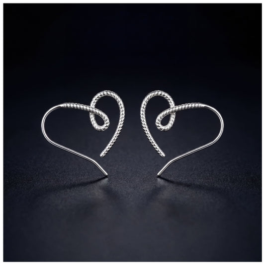 925S SILVER "HEART V2" OHRRINGE - ICERAIN JEWELRY