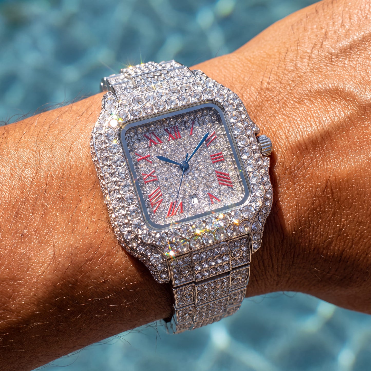 ICED OUT "PIAZZA V6" UHR