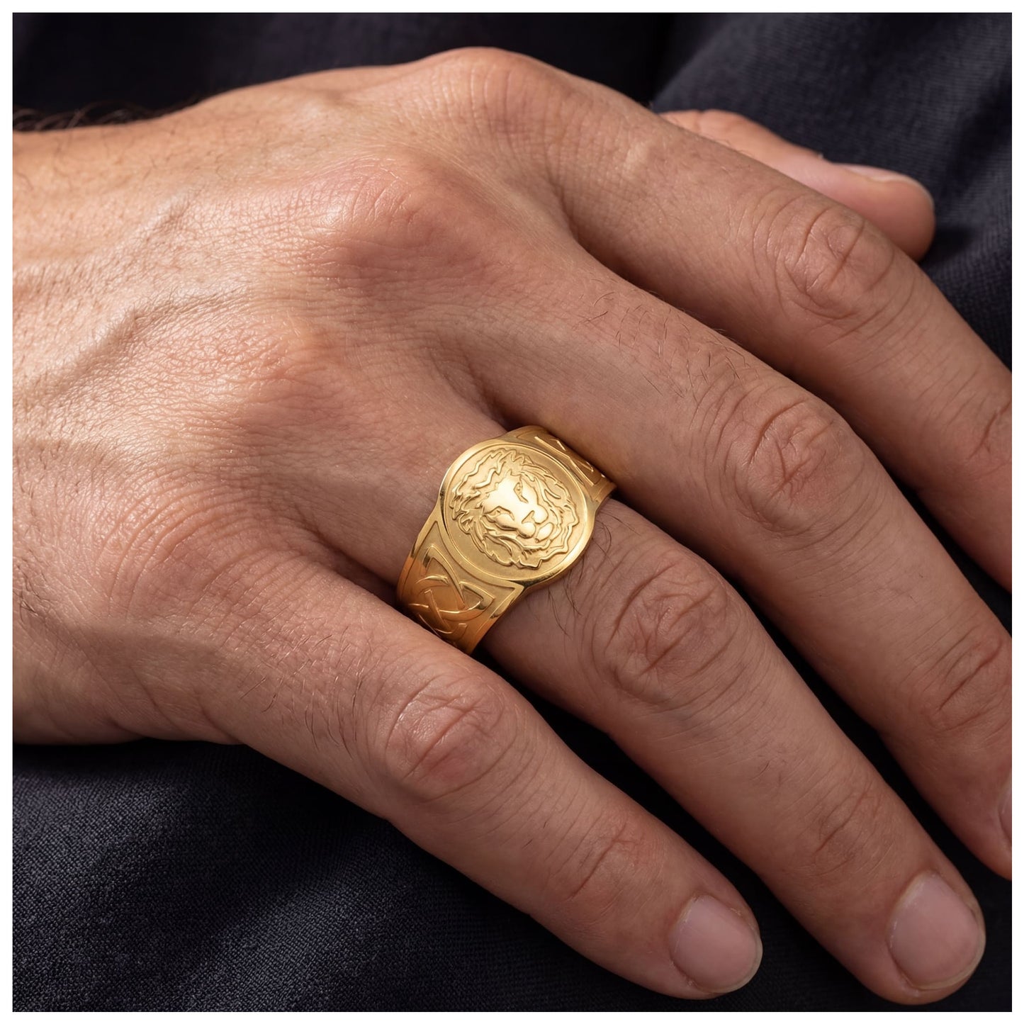 EDELSTAHL "LION" RING - ICERAIN JEWELRY