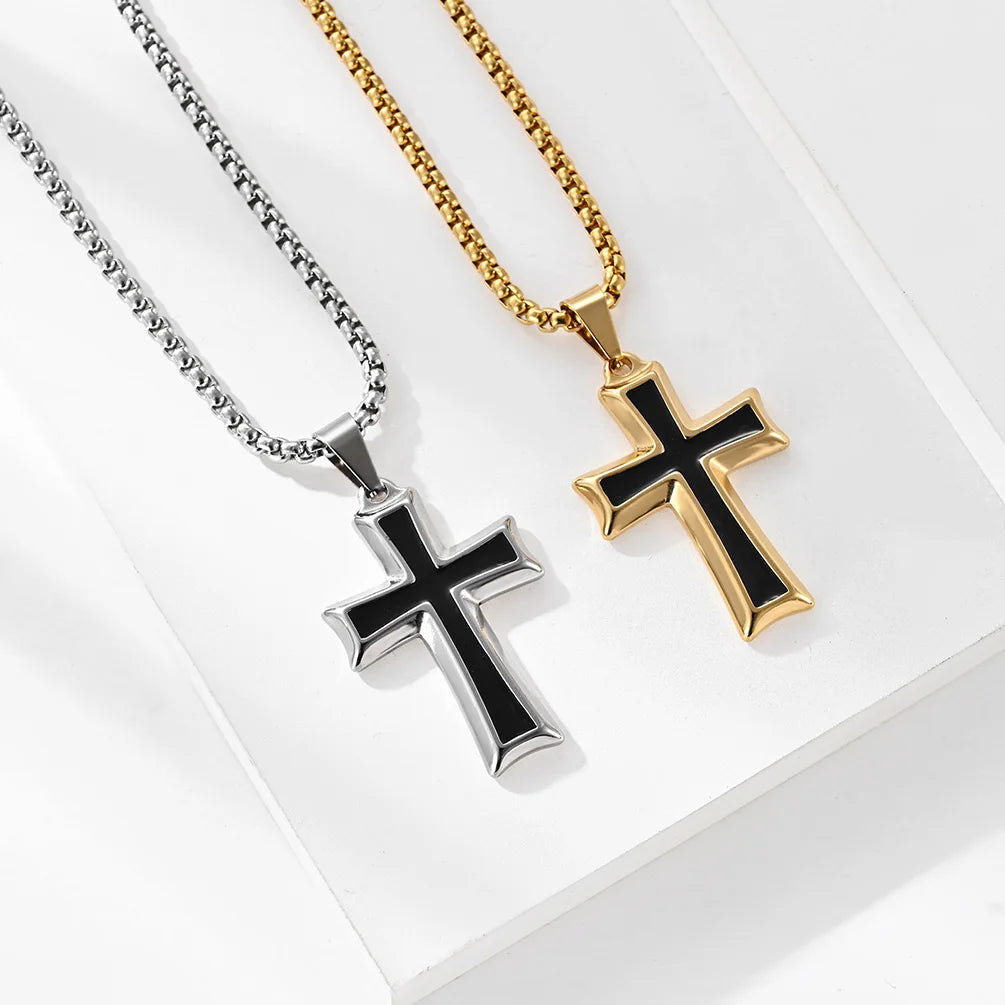 EDELSTAHL "CROSS V2" KETTE - ICERAIN JEWELRY