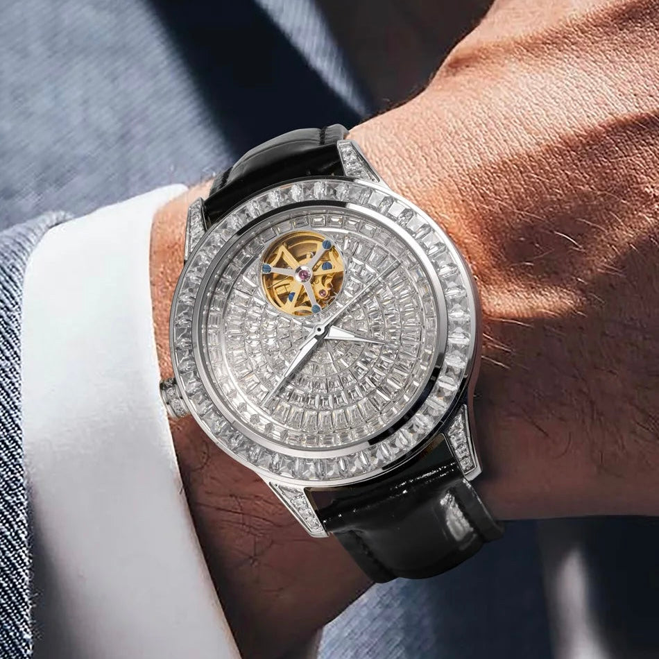 ICED OUT AUTOMATIK "FACE" UHR - ICERAIN JEWELRY