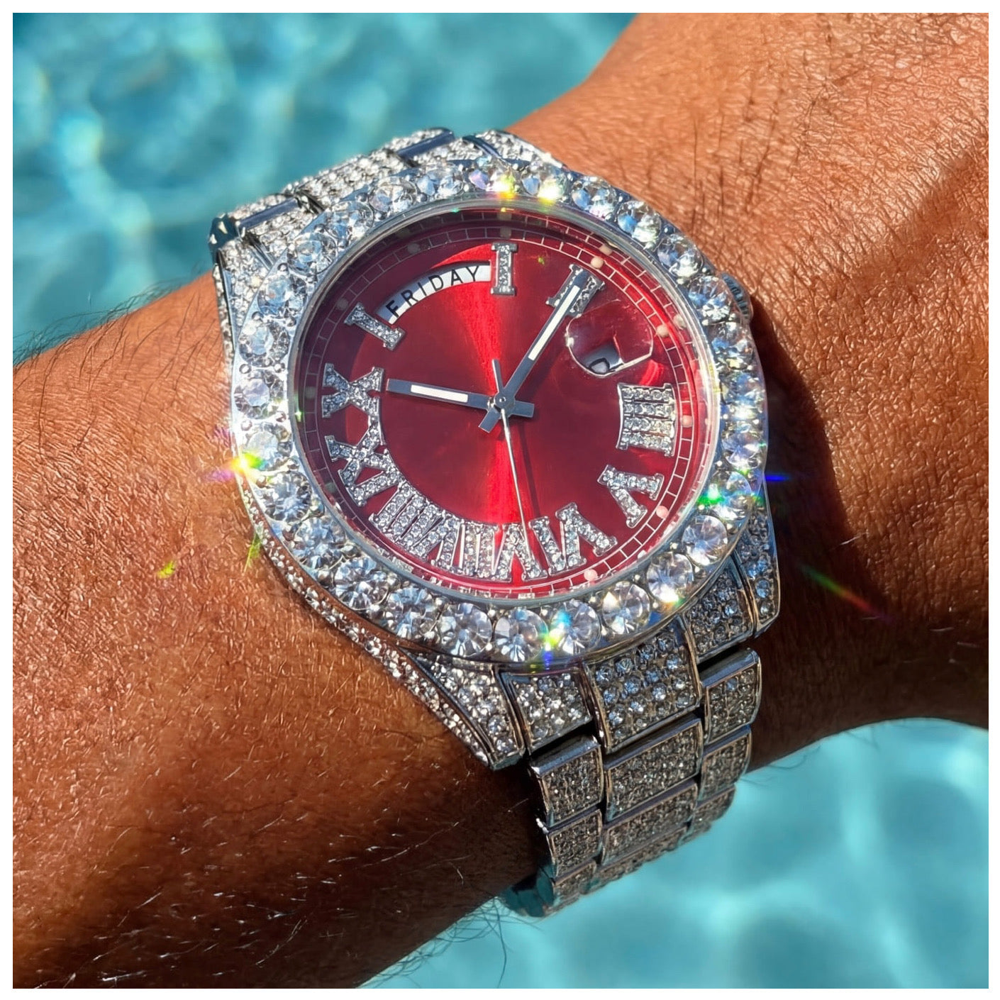 ICED OUT "LEHMING" UHR - ICERAIN JEWELRY