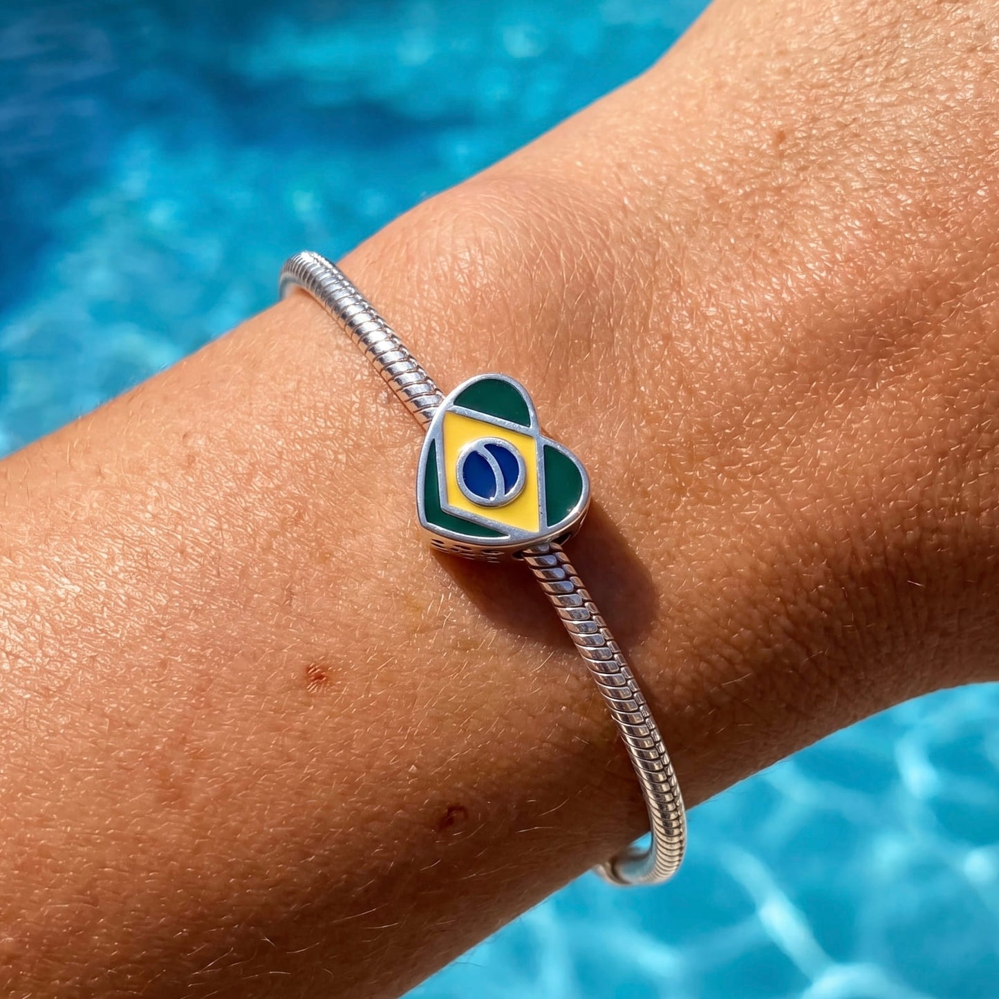 925S SILVER "BRAZIL" CHARM - ICERAIN JEWELRY