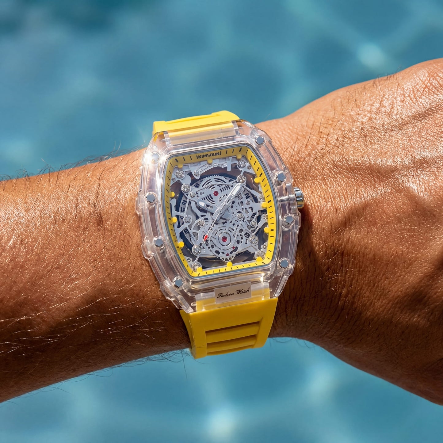 EDELSTAHL AUTOMATIK "TRANSPARENT WARRIOR" UHR