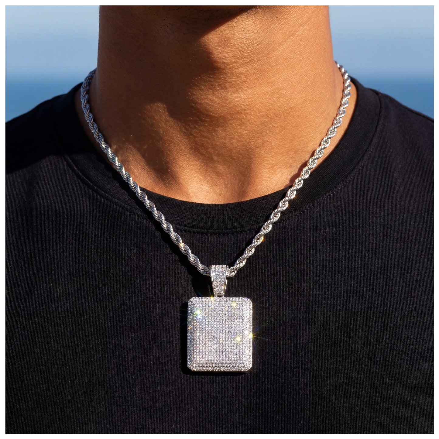 ICED OUT "SQUARE" KETTE - ICERAIN JEWELRY