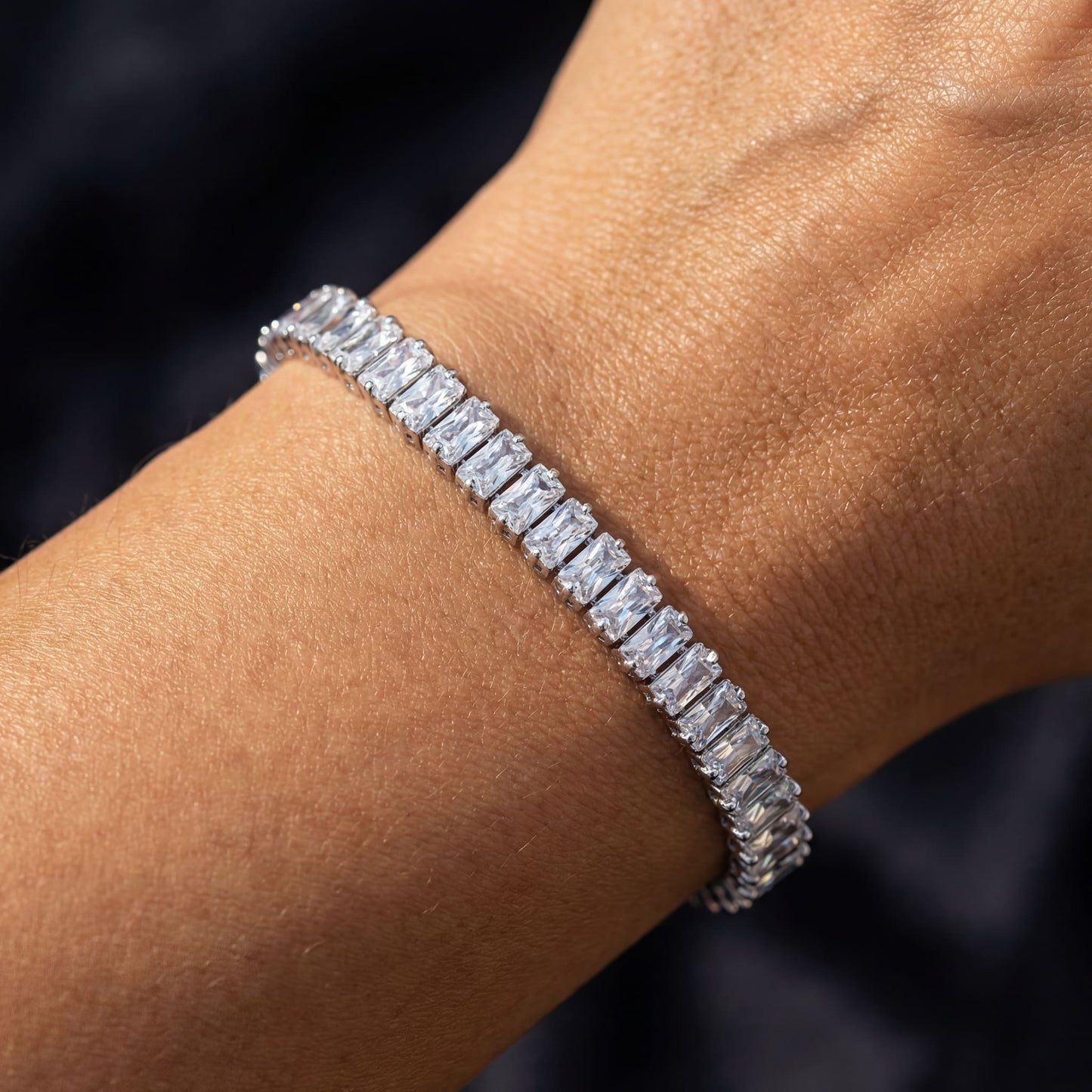 ICED OUT 5MM "SILVER SHINO" ARMBAND - ICERAIN JEWELRY